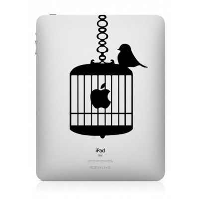 Vogelkäfig iPad Aufkleber